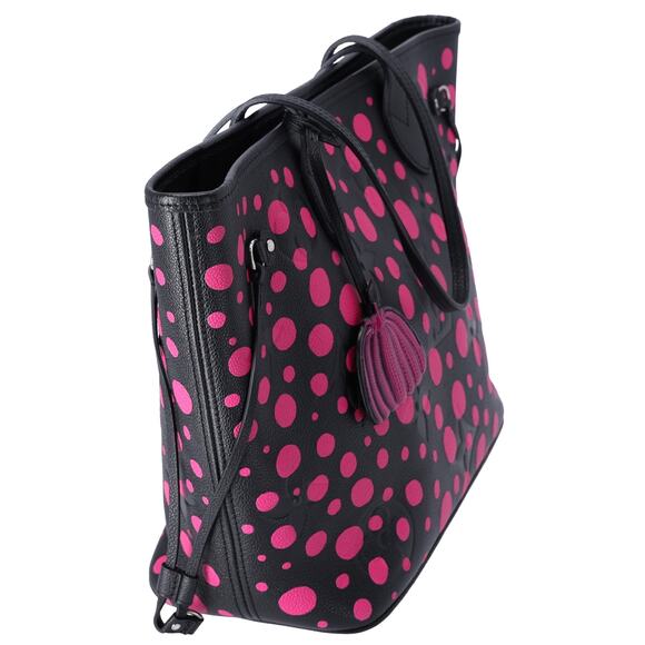 Louis Vuitton x Yayoi Kusama Infinity Dots Neverfull MM Black Empreinte Pink - Picture 7 of 8